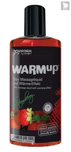 Разогревающее масло WARMup Strawberry - 150 мл - Joy Division