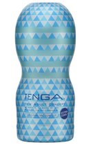 Мастурбатор с охлаждающей смазкой TENGA Original Vacuum Cup Extra Cool, цвет голубой - Tenga