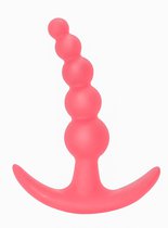 Розовая анальная пробка Bubbles Anal Plug - 11,5 см