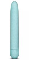 Голубой биоразлагаемый вибратор Eco - 17,8 см, цвет голубой - Blush Novelties