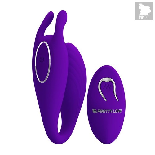 Фиолетовый U-образный вибратор для пар Bill с пультом ДУ, цвет фиолетовый - Baile