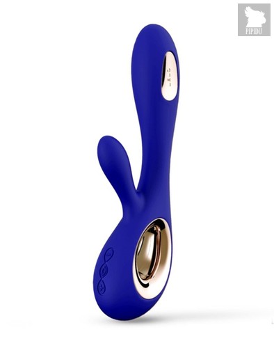 Синий вибратор-кролик Lelo Soraya Wave - 21,8 см., цвет синий - LELO