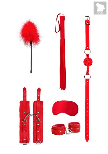 Красный игровой набор Beginners Bondage Kit, цвет красный - Shots Media