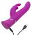 Лиловый вибратор Curve Thrusting Rechargeable Rabbit Vibrator - 24,1 см., цвет лиловый - Happy rabbit