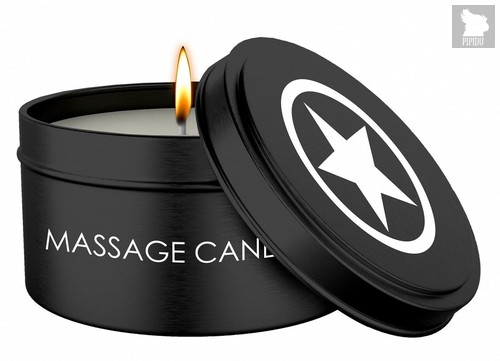 Набор из 3 массажных свечей Massage Candle Set, цвет черный - Shots Media