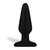 плаг из силикона - 14 см, цвет черный - Erotic Fantasy
