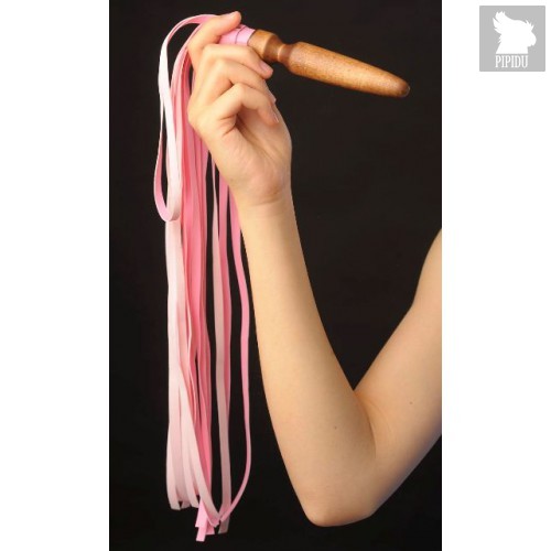 Плеть "Комета" из искусственной кожи, цвет розовый - Sitabella