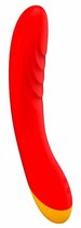 Красный изогнутый вибромассажер Romp Hype G-Spot - 21 см., цвет красный - Romp