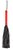 Черная многохвостая плеть-флоггер с красной ручкой - 40 см., цвет красный/черный - Bioritm