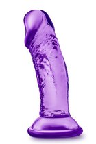 Фиолетовый фаллоимитатор на присоске SWEET N SMALL 4INCH DILDO - 11,4 см., цвет фиолетовый - Blush Novelties