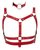 Красный комплект БДСМ-аксессуаров Harness Set, цвет красный - ORION