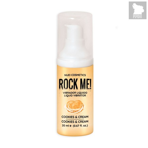 Жидкий вибратор Nuei Rock Me! с ароматом печенья и сливок - 20 мл. - Nuei Cosmetics