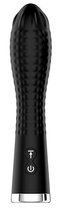 Черный вибромассажер TWIRLING TWILIGHT - 12,5 см., цвет черный - Dream toys