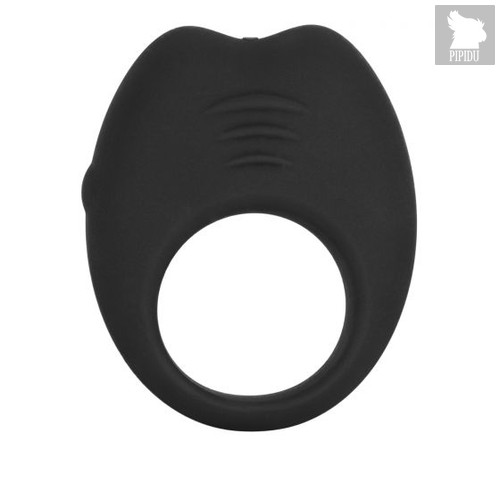 Перезаряжаемое эрекционное кольцо с вибрацией Silicone Rechargeable Cock Ring, цвет черный - California Exotic Novelties