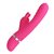 Розовый вибратор-кролик с мембранным стимулятором Phoenix - 20,2 см., цвет розовый - Baile