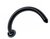 Черный анальный стимулятор-гигант Hosed Ribbed Anal Snake Dildo - 50,8 см., цвет черный - XR Brands
