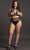 Эротический комплект Duo Net Key-Hole Bra Set, цвет черный, XL-3XL - Shots Media