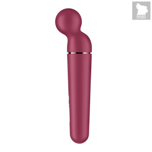 Малиновый вибромассажер Planet Wand-er, цвет малиновый - Satisfyer