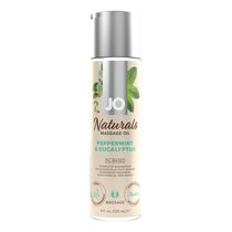 Массажное масло с ароматом перечной мяты и эвкалипта JO Naturals Peppermint & Eucalyptus - 120 мл. - System JO