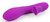 Фиолетовый рельефный вибратор-кролик QUEJOY - 25 см., цвет фиолетовый - A-Loving