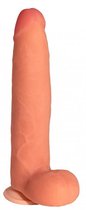 Телесный реалистичный фаллоимитатор с присоской №74 - 22,5 см., цвет телесный - МиФ