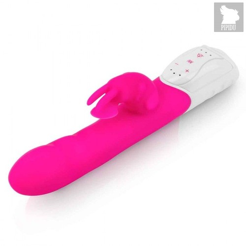 Розовый вибромассажер с клиторальной стимуляцией Clitoral Suction Rabbit - 24,5 см., цвет розовый - Rabbit Essentials