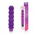Фиолетовый силиконовый вибратор-елочка Cosmo - 15 см., цвет фиолетовый - Bioritm