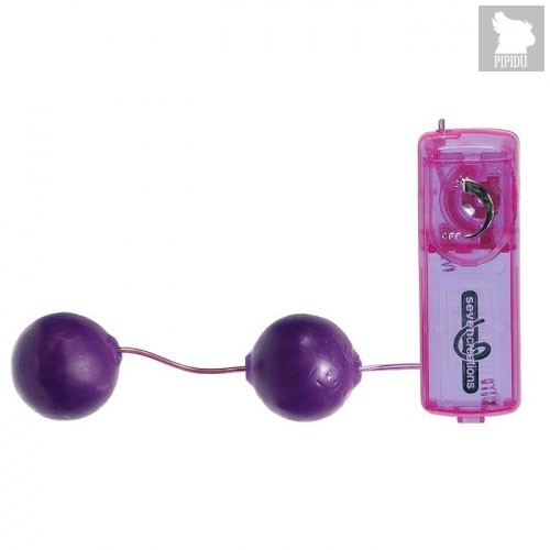 Вагинальные шарики Jelly с вибрацией, цвет фиолетовый - Seven Creations