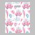 Подарочный пакет "Романтика" - 31 х 40 см., цвет белый/розовый - Сима-Ленд