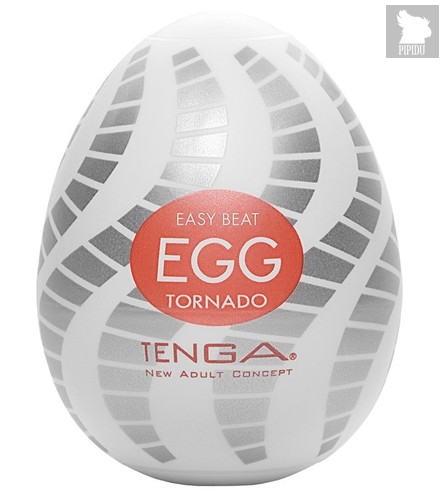 Мастурбатор-яйцо EGG Tornado, цвет белый - Tenga