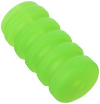 Зеленый мастурбатор с вибрацией Zolo Original Squeezable Vibrating Stroker, цвет зеленый - Zolo