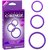Набор из 3-х эрекционных колец Silicone 3-Ring Stamina Set, цвет фиолетовый - Pipedream