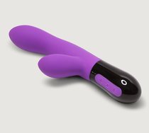 Фиолетовый вибратор-кролик Gaia 2.0 - 20,4 см., цвет фиолетовый - Adrien Lastic