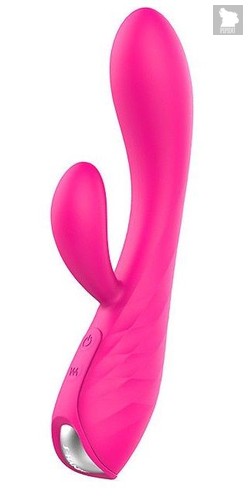 Ярко-розовый вибратор-кролик MUSES, цвет розовый - S-hande