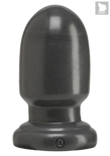 Анальный стимулятор Shell Shock Small - 15,2 см, цвет серый - Doc Johnson