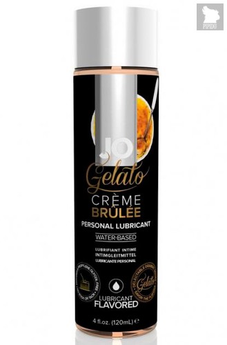 Вкусовой лубрикант JO Gelato Creme Brulle Flavored Lubricant, крем-брюле, 120 мл - System JO