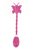 Розовый вибростимулятор-бабочка на ручке THE CELINE BUTTERFLY, цвет розовый - Impulse Novelties