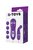 Фиолетовый вибростимулятор с загнутым кончиком, цвет фиолетовый - Toyfa