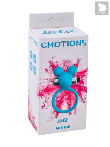Голубое эрекционное виброколечко Emotions Minnie Breeze, цвет синий - Lola Toys