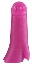 Розовая анальная втулка в виде поросячьего пятачка - 23 см., цвет розовый - МиФ