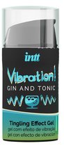 Жидкий интимный гель с эффектом вибрации Vibration! Gin & Tonic - 15 мл. - INTT