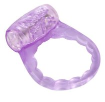 Тонкое фиолетовое виброкольцо, цвет фиолетовый - Toyfa