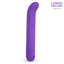 Фиолетовый вибромассажёр с загнутым кончиком - 13 см., цвет фиолетовый - Bior toys