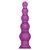 Фиолетовая анальная елка для DRILLDO в комплекте с бит-адаптером - 20 см, цвет фиолетовый - Drilldo