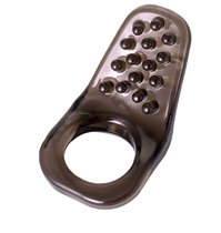 Дымчатое эрекционное кольцо с точками - Toyfa