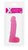 Розовый фаллоимитатор XSKIN 7 PVC DONG TRANSPARENT PINK - 18 см, цвет розовый - Dream toys