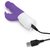 Фиолетовый тонкий вибратор-кролик с клиторальным отростком - 22 см., цвет фиолетовый - Rabbit Essentials