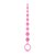 Длинная анальная цепочка Firefly - Pleasure Beads - Pink, цвет розовый - NS Novelties