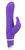 Фиолетовый силиконовый вибратор со стимулятором клитора - 21 см., цвет фиолетовый - Erotic Fantasy
