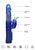 Синий вибратор-кролик Rotating Beetle - 22 см., цвет синий - Shots Media